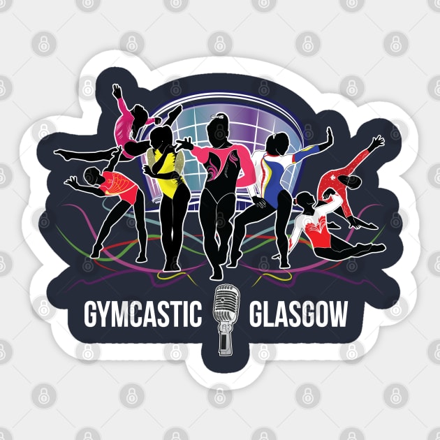 Gymcastic Glasgow T-Shirt Sticker by GymCastic